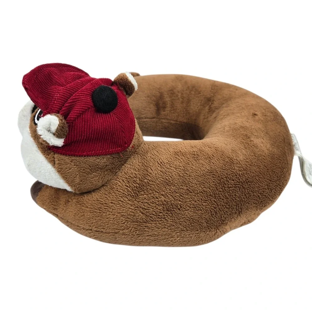 Buc-ee's Beaver Neck Pillow Critter Piller Plush Animal Brown Mascot, Pre-owned